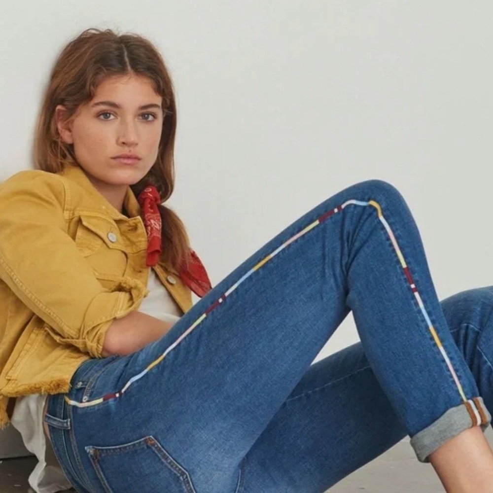 Anthro Pilcro The Slim Boyfriend Crop Jeans